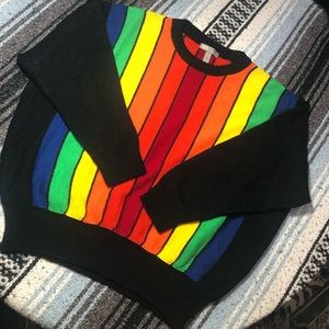 ASOS Oversize Rainbow Knit Sweater. NWOT